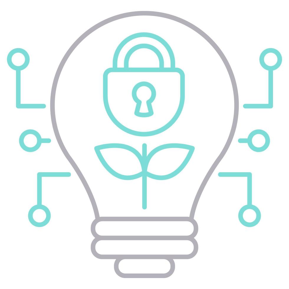 Data security idea icon, suitable for a wide range of digital creative projects. vector