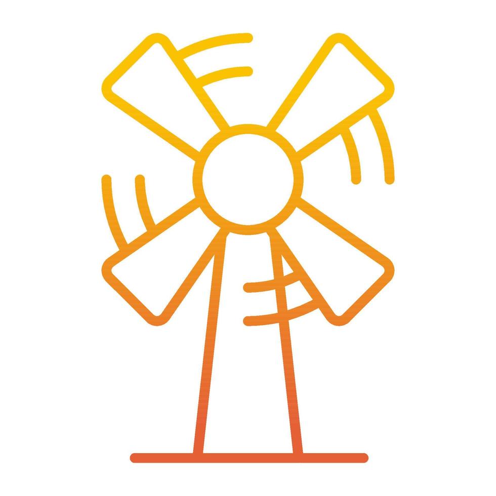 Windmill icon, suitable for a wide range of digital creative projects. vector