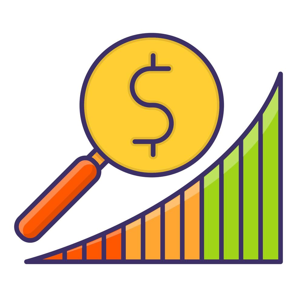 market research icon, suitable for a wide range of digital creative projects. vector