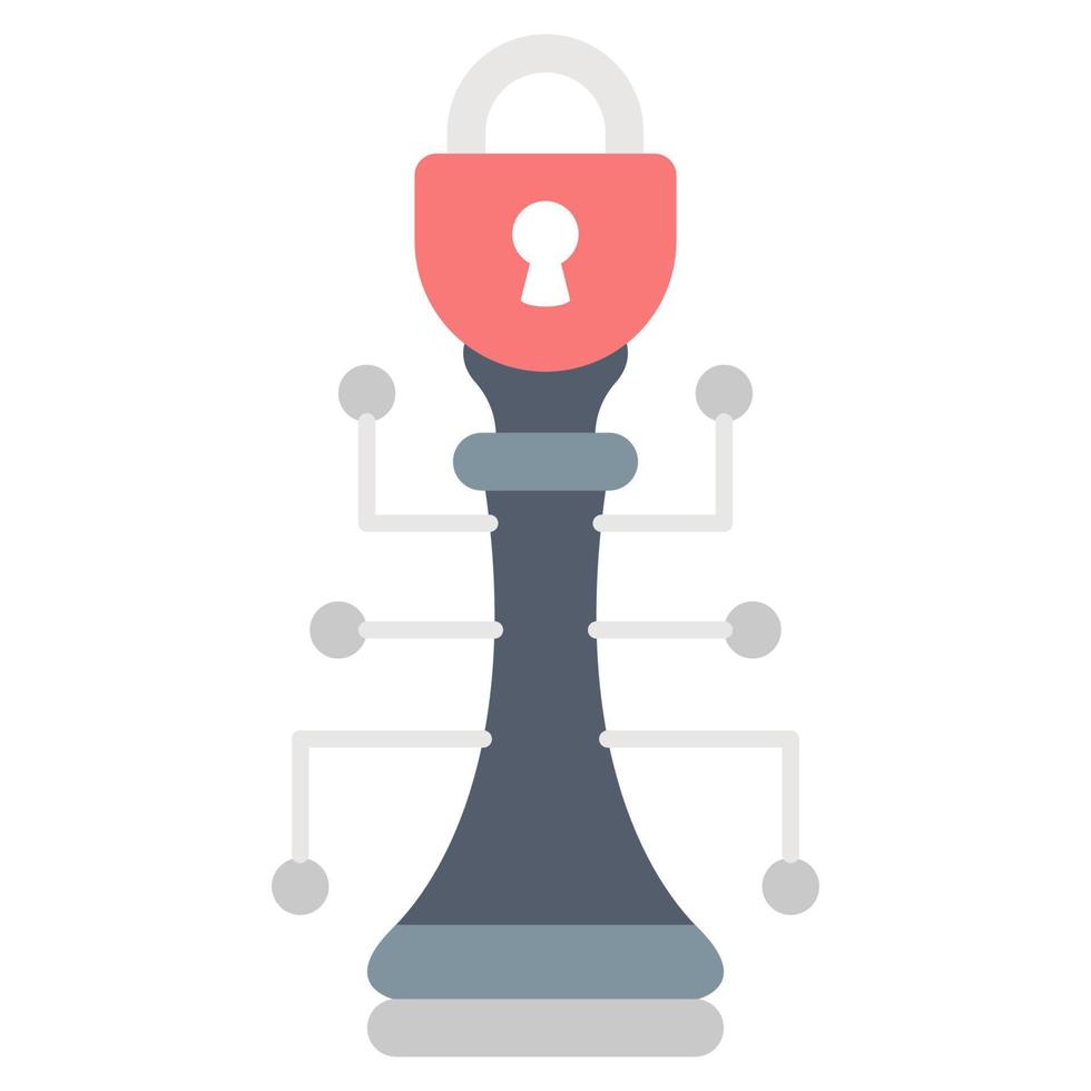 cyber strategy icon, suitable for a wide range of digital creative projects. vector