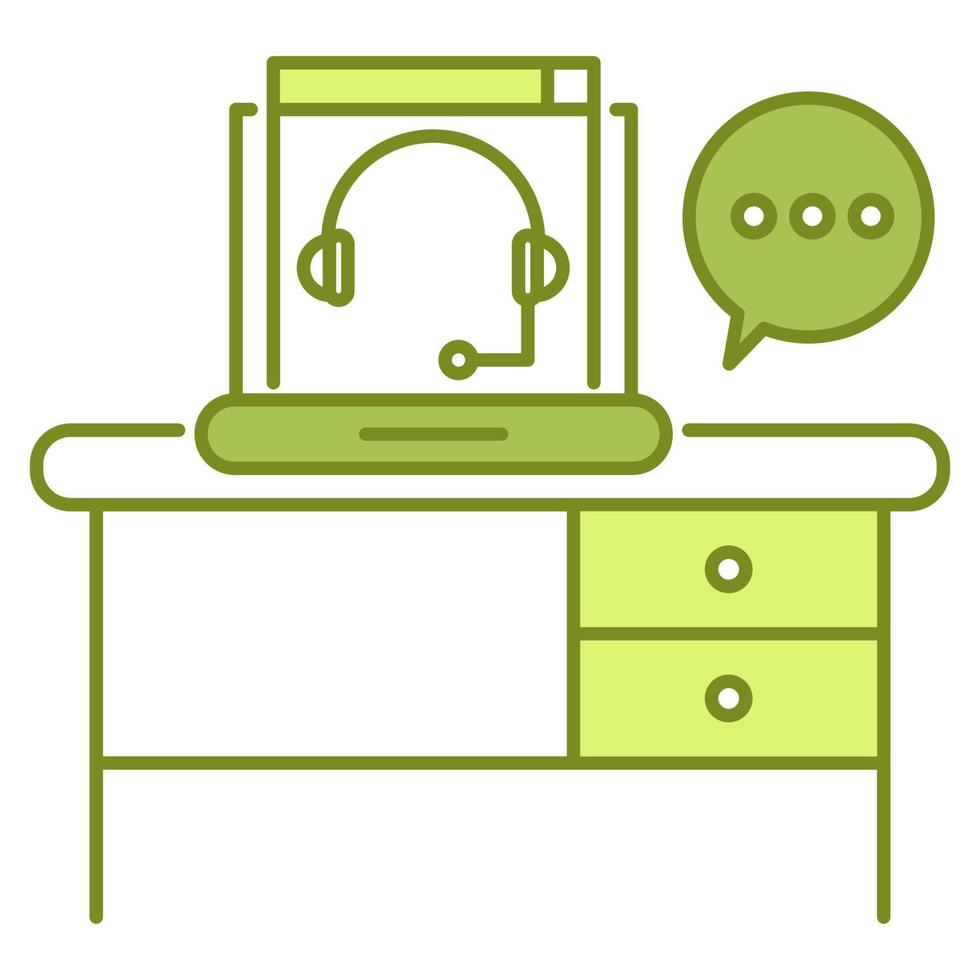 online consulting icon, suitable for a wide range of digital creative projects. vector