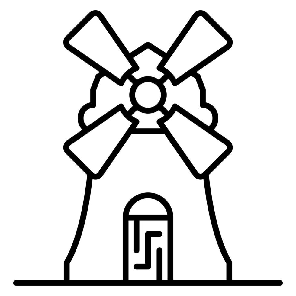 windmill icon, suitable for a wide range of digital creative projects. vector