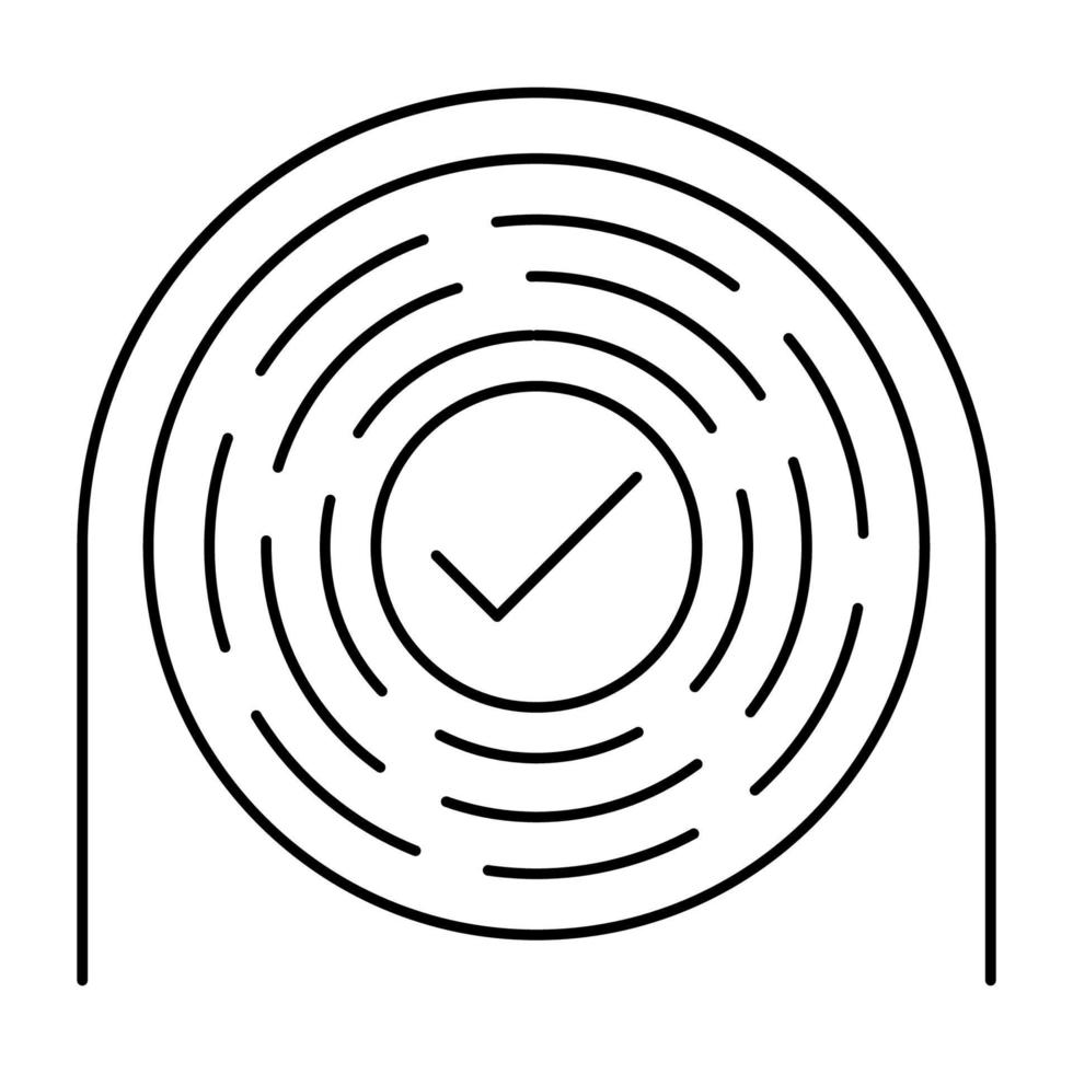 icono de singularidad, adecuado para una amplia gama de proyectos creativos digitales. vector