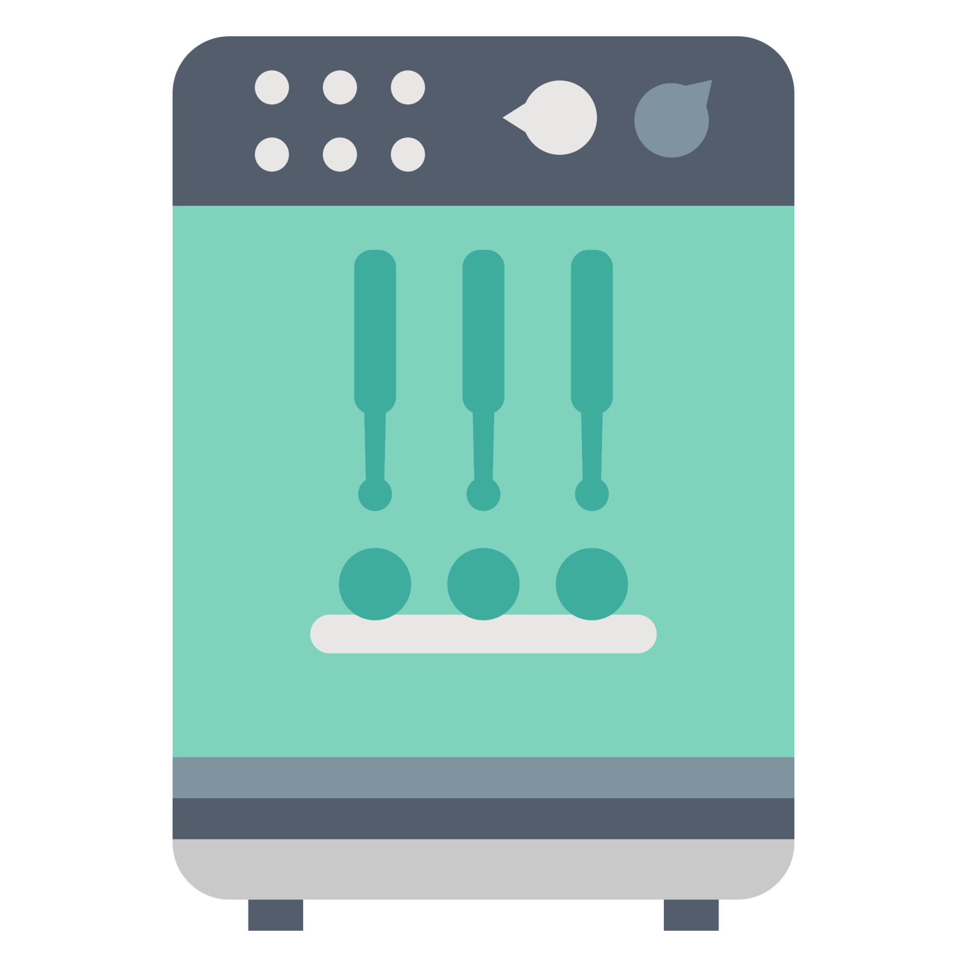 Ice machine icon, suitable for a wide range of digital creative