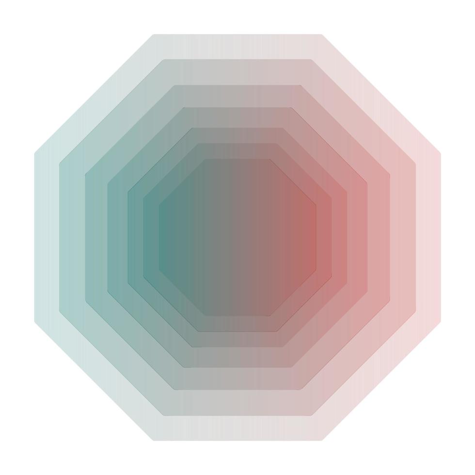 octagonal diamond icon, suitable for a wide range of digital creative projects. vector