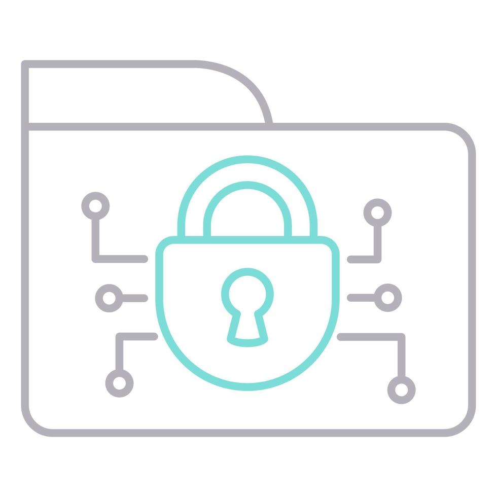 Safe folder icon, suitable for a wide range of digital creative projects. vector