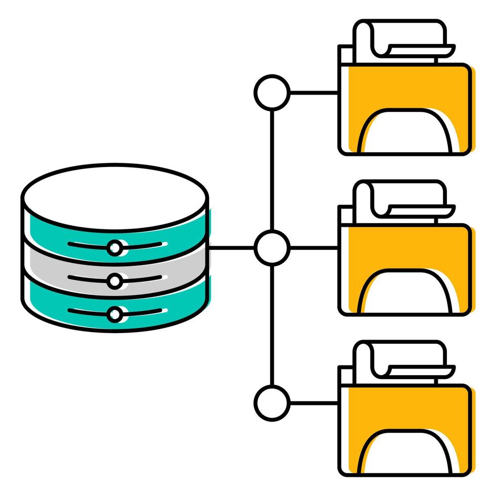 file network icon, suitable for a wide range of digital creative projects. vector