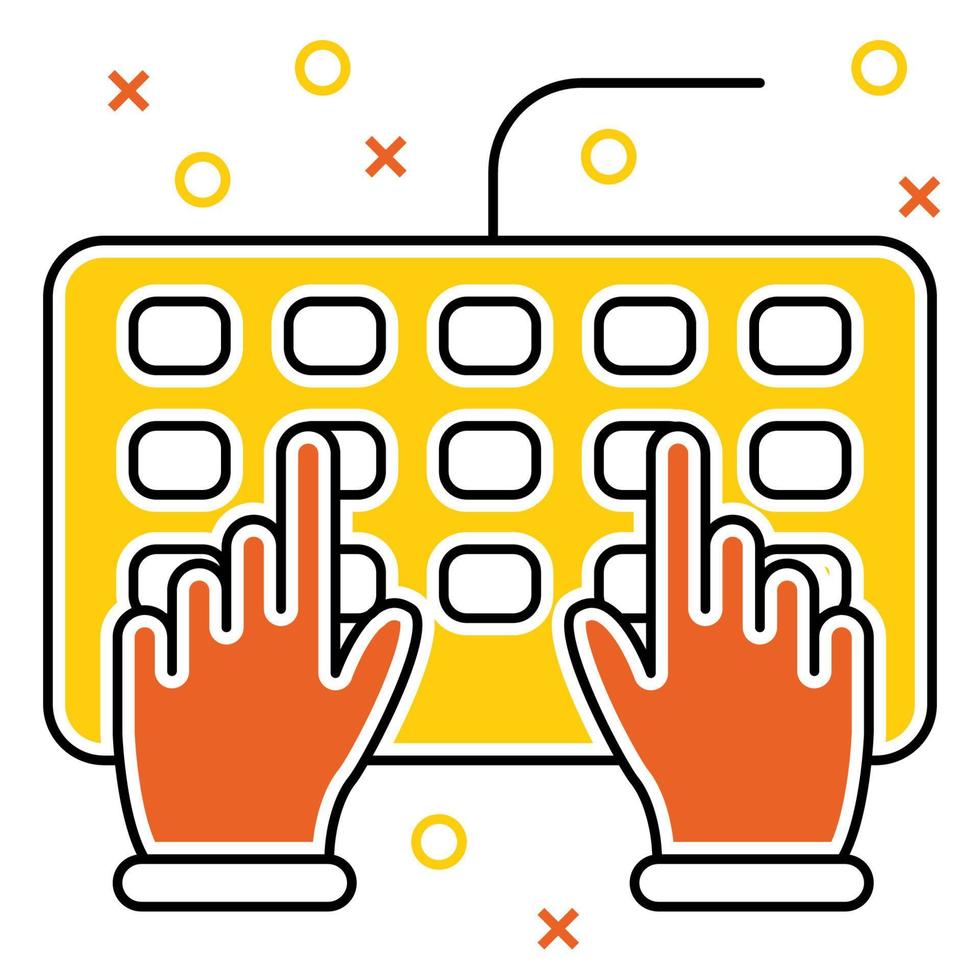 keybord icon, suitable for a wide range of digital creative projects. vector