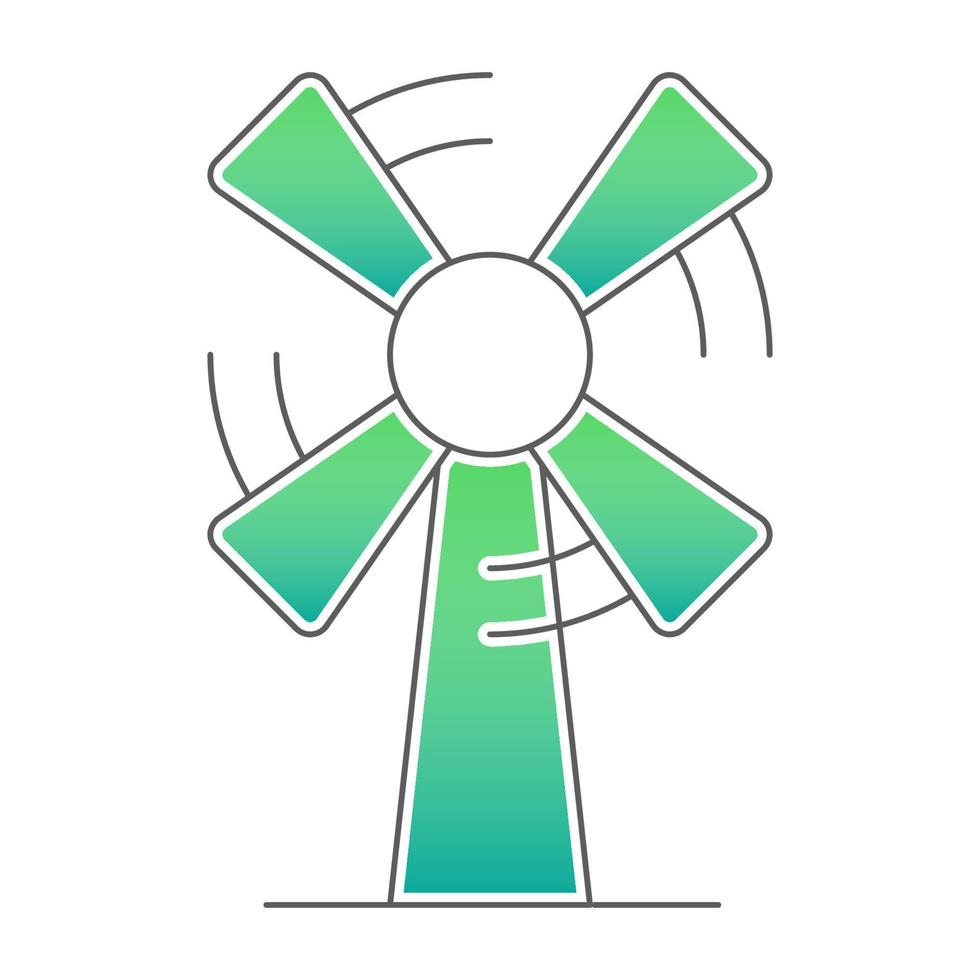 Windmill icon, suitable for a wide range of digital creative projects. vector