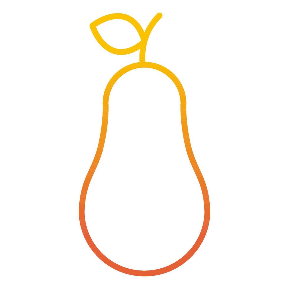 Pear icon, suitable for a wide range of digital creative projects. vector