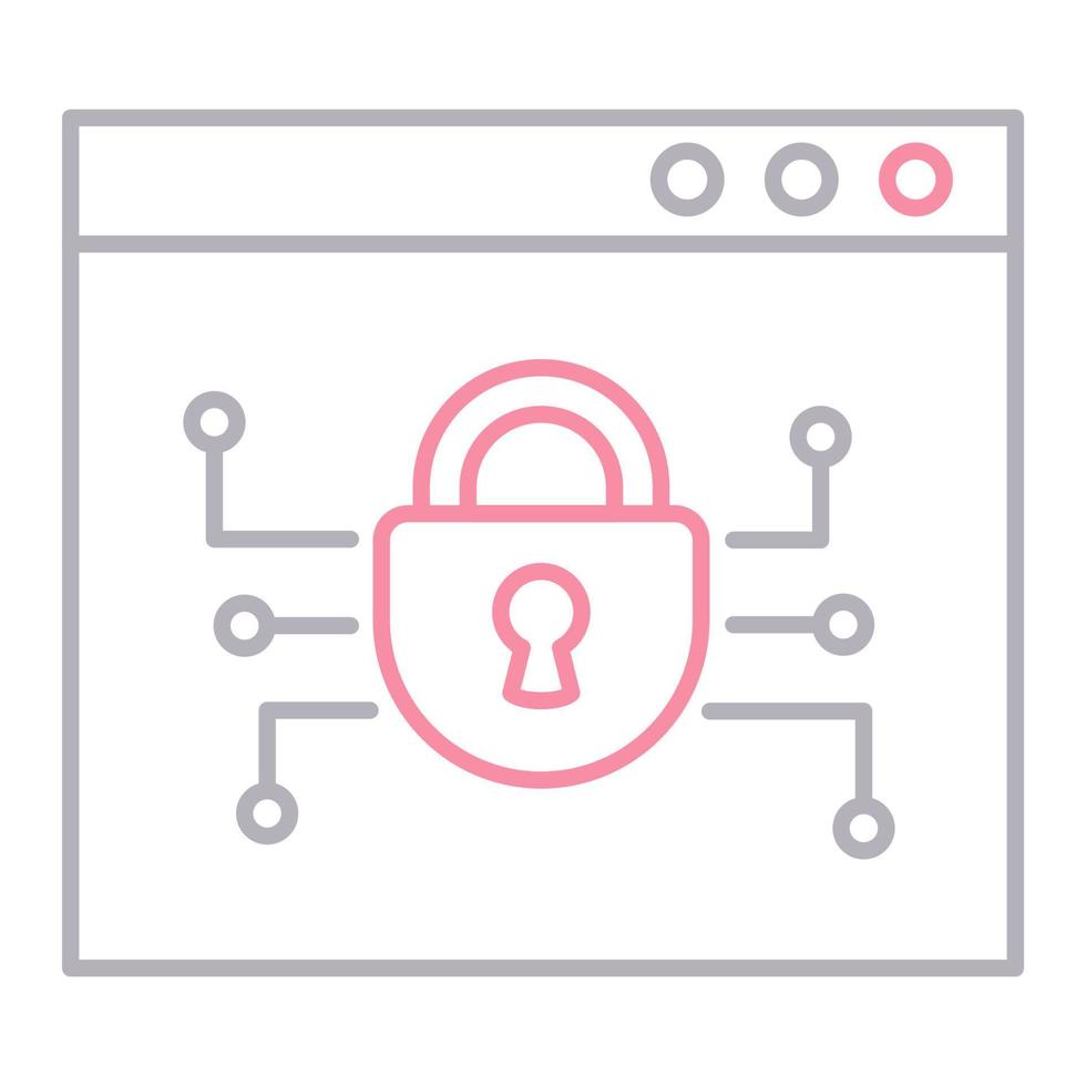 safe online icon, suitable for a wide range of digital creative projects. vector