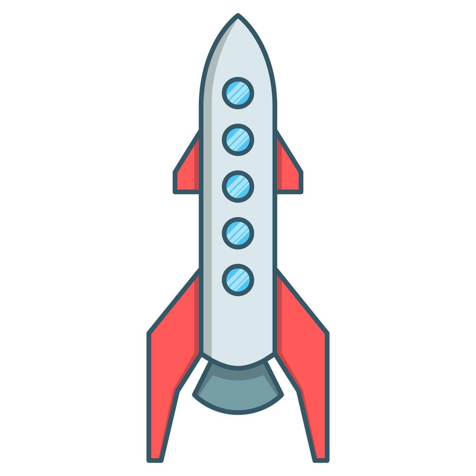 Spaceship icon, suitable for a wide range of digital creative projects. vector