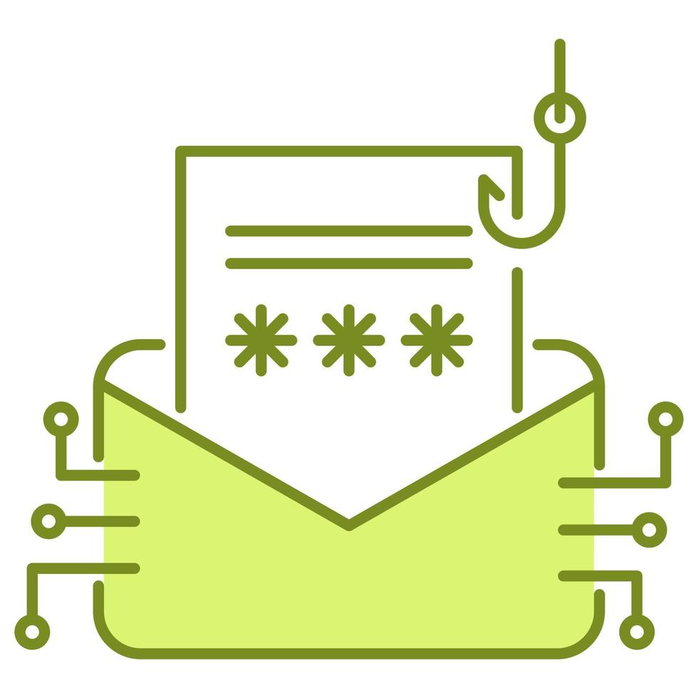 phishing attack icon, suitable for a wide range of digital creative projects. vector