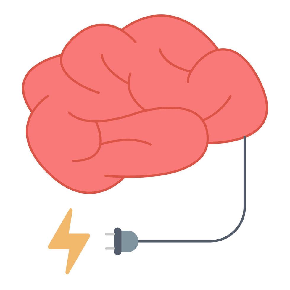 mind power icon, suitable for a wide range of digital creative projects. vector