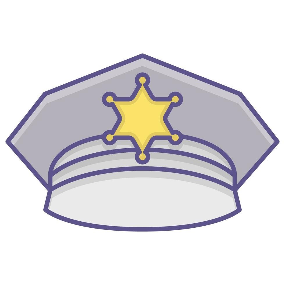 icono de la policía, adecuado para una amplia gama de proyectos creativos digitales. vector