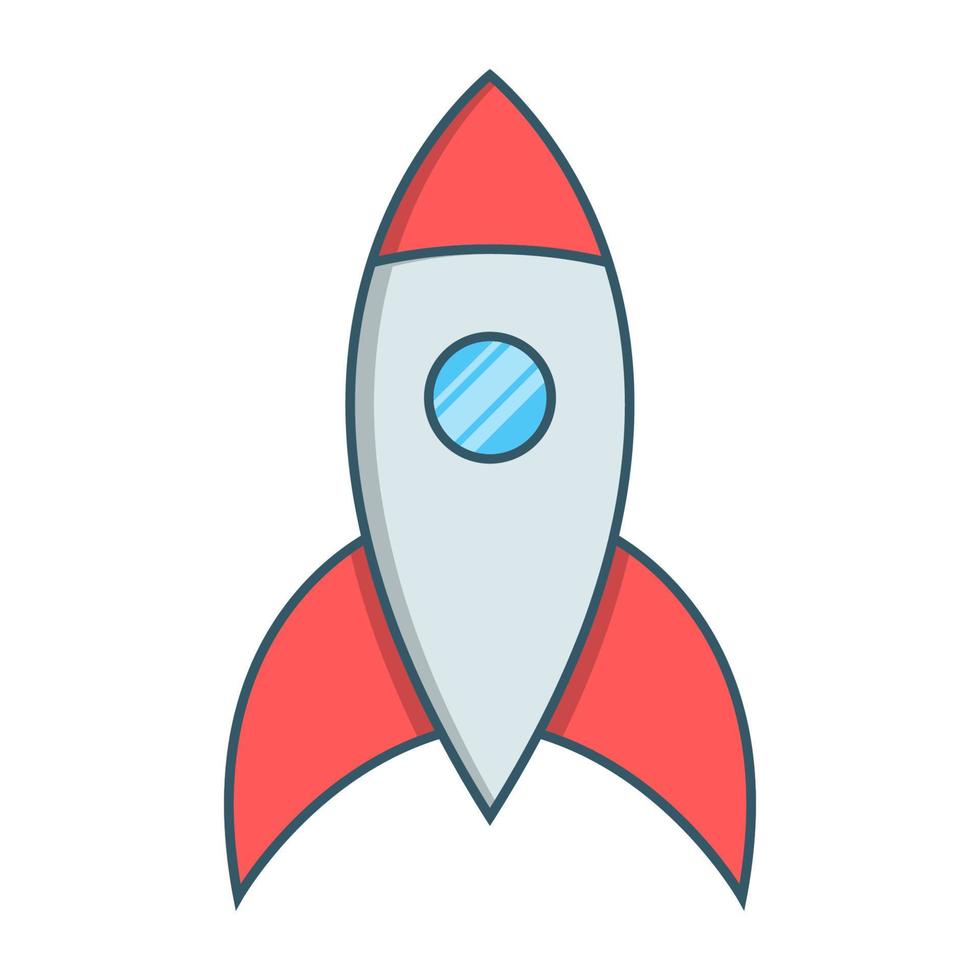 Spaceship icon, suitable for a wide range of digital creative projects. vector