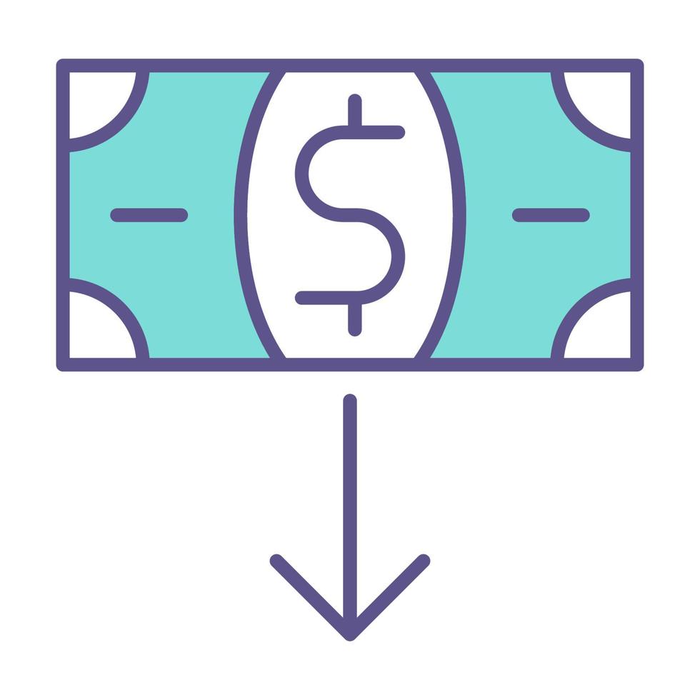 expense icon, suitable for a wide range of digital creative projects. vector
