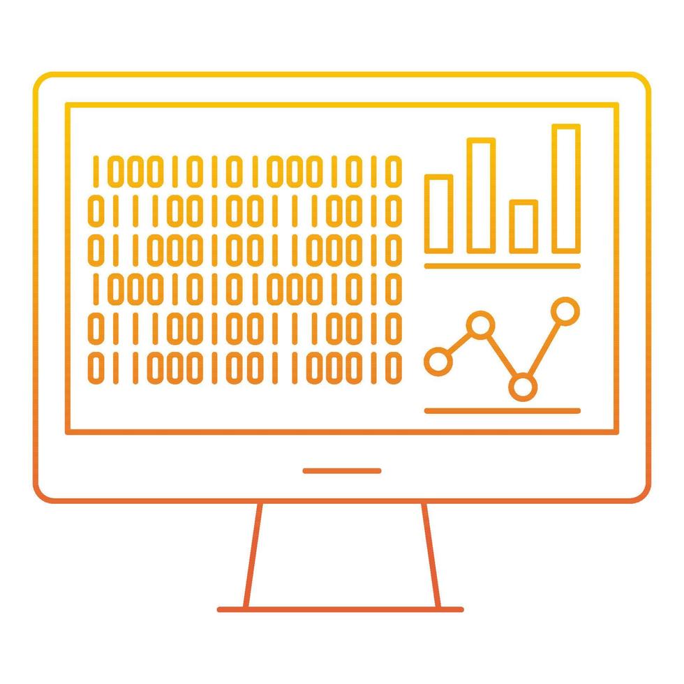 Data report icon, suitable for a wide range of digital creative projects. vector