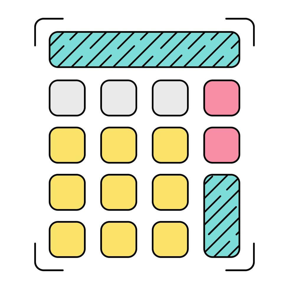 calculator icon, suitable for a wide range of digital creative projects. vector
