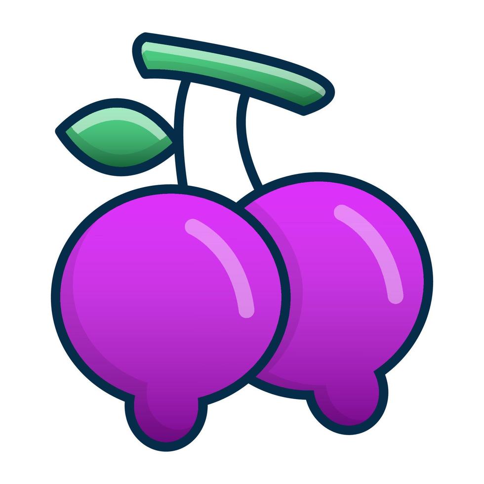 Mango icon, suitable for a wide range of digital creative projects. vector