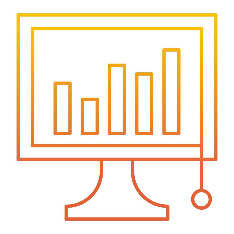 market analysis icon, suitable for a wide range of digital creative projects. vector