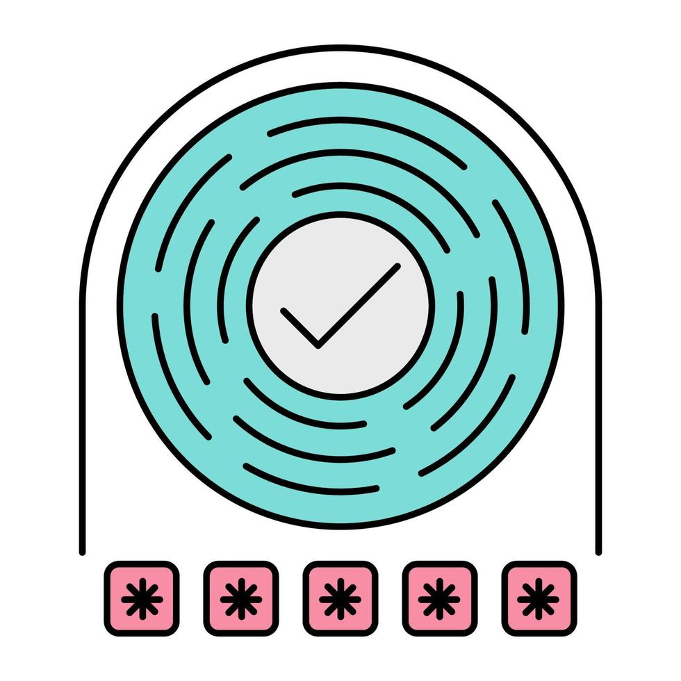 open password icon, suitable for a wide range of digital creative projects. vector