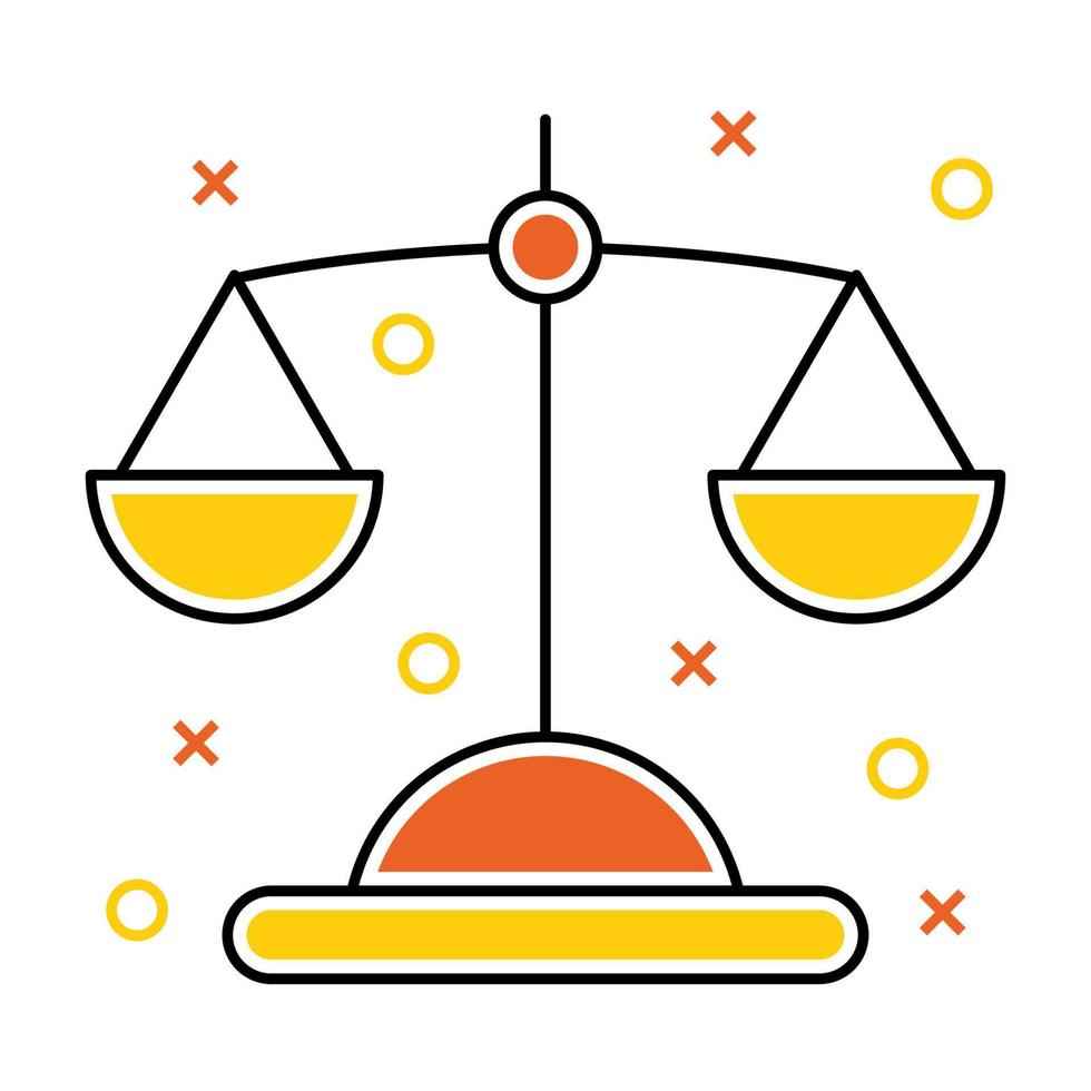 balance icon, suitable for a wide range of digital creative projects. vector