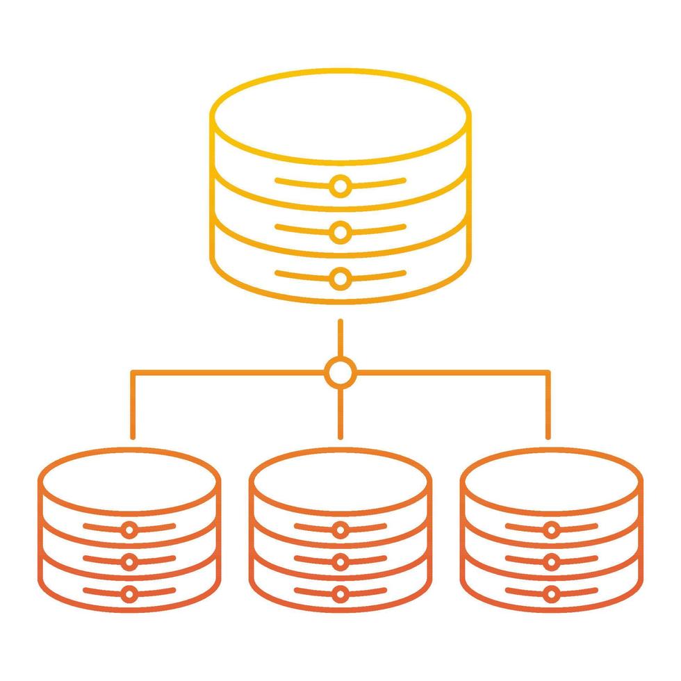 distributed database icon, suitable for a wide range of digital ...