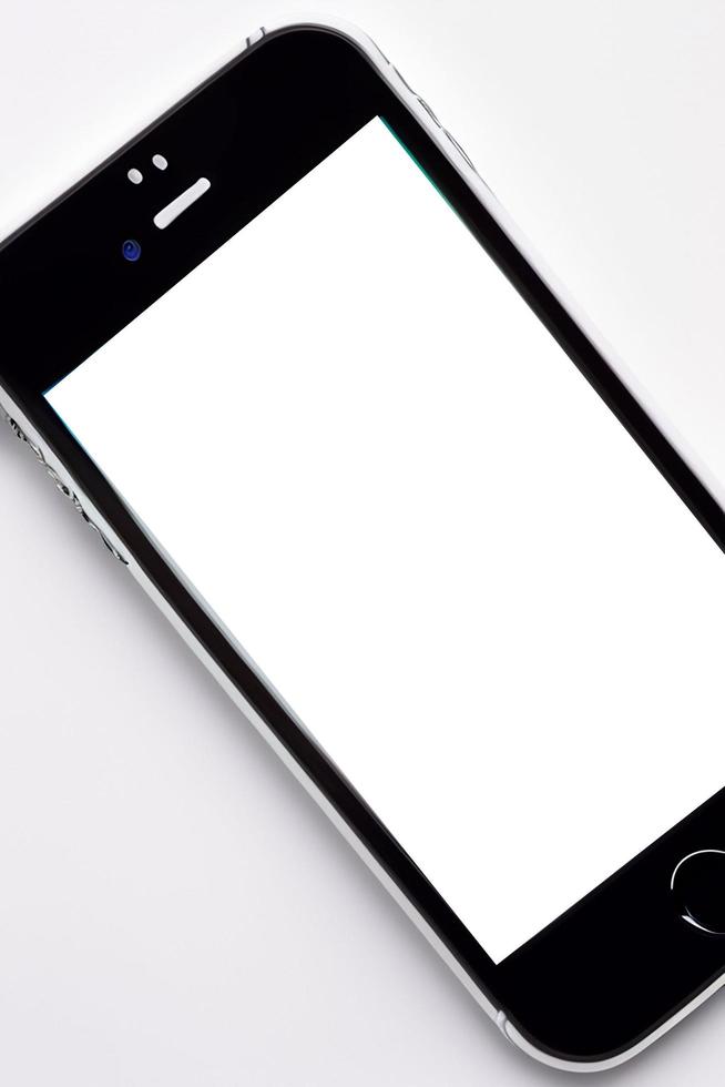 Mobile Smartphone. New shiny mobile cell phone. modern mobile phone template. photo