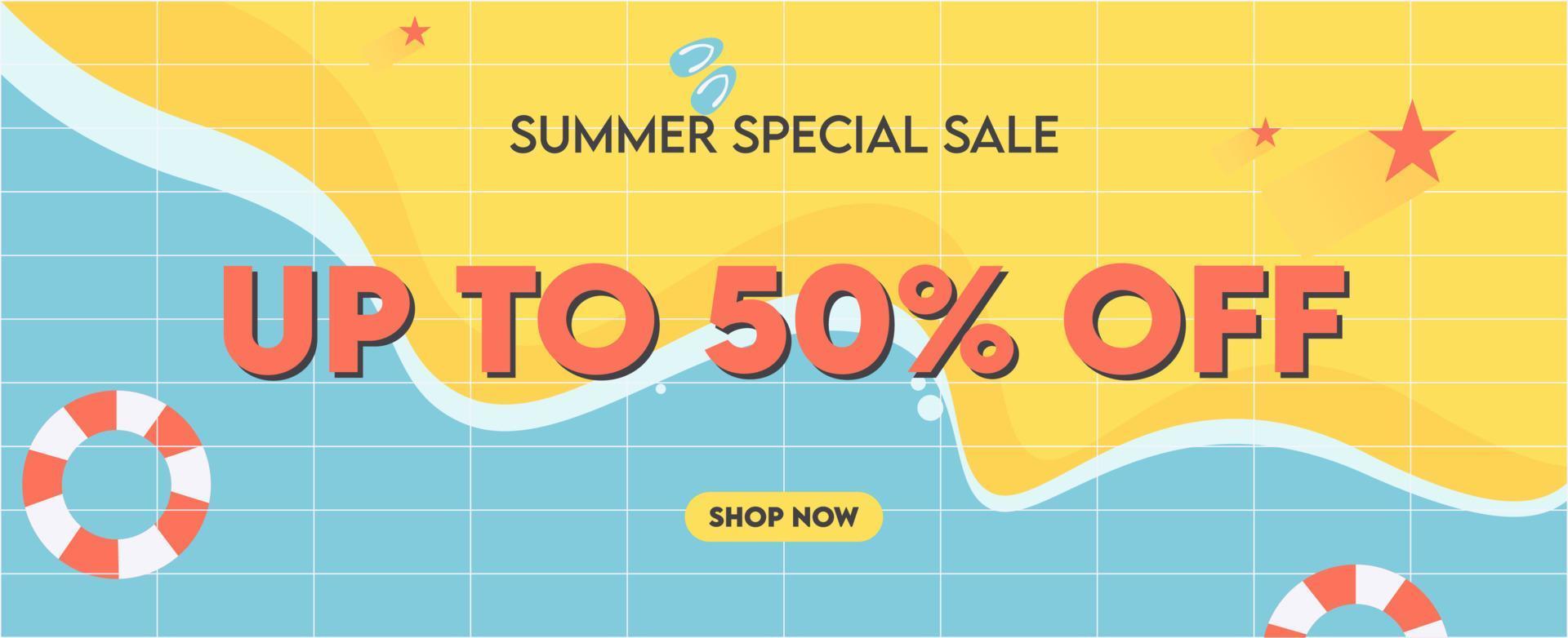 vector beach landscape scenery background illustration for summer special banner ad