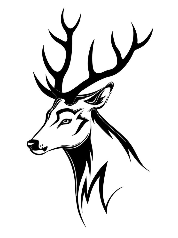 ilustración de ciervo vector