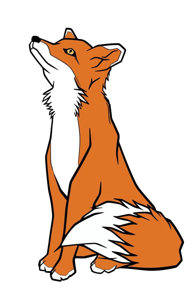 Illustration of fox vector