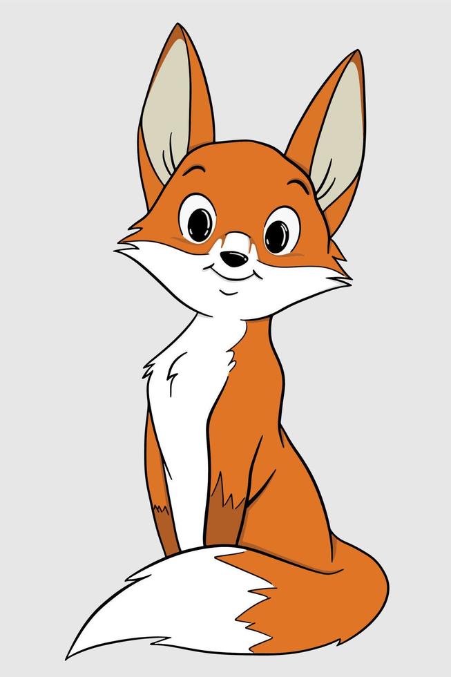 Illustration of fox vector
