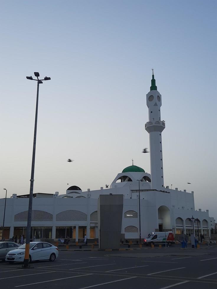 Medina, Saudi Arabia, Dec 2022 - Beautiful view of Bilal Mosque in Medina, Saudi Arabia.  Bilal Mosque is located some distance from Masjid al-Nabawi. photo