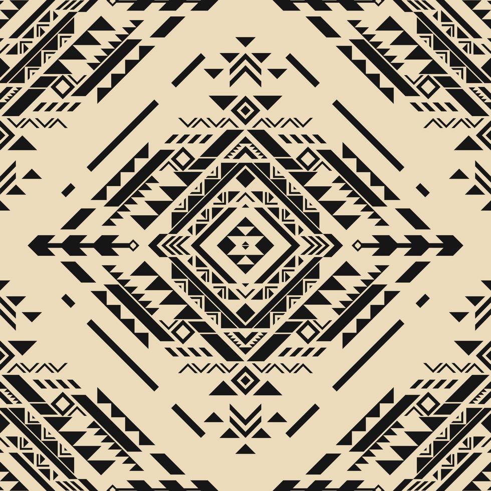 Native american pattern indian ornament pattern geometric ethnic textile texture tribal aztec pattern navajo mexican fabric seamless Vector decoration