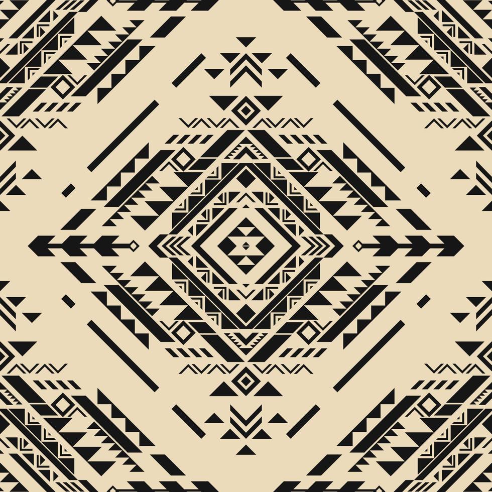 Native american pattern indian ornament pattern geometric ethnic textile texture tribal aztec pattern navajo mexican fabric seamless Vector decoration