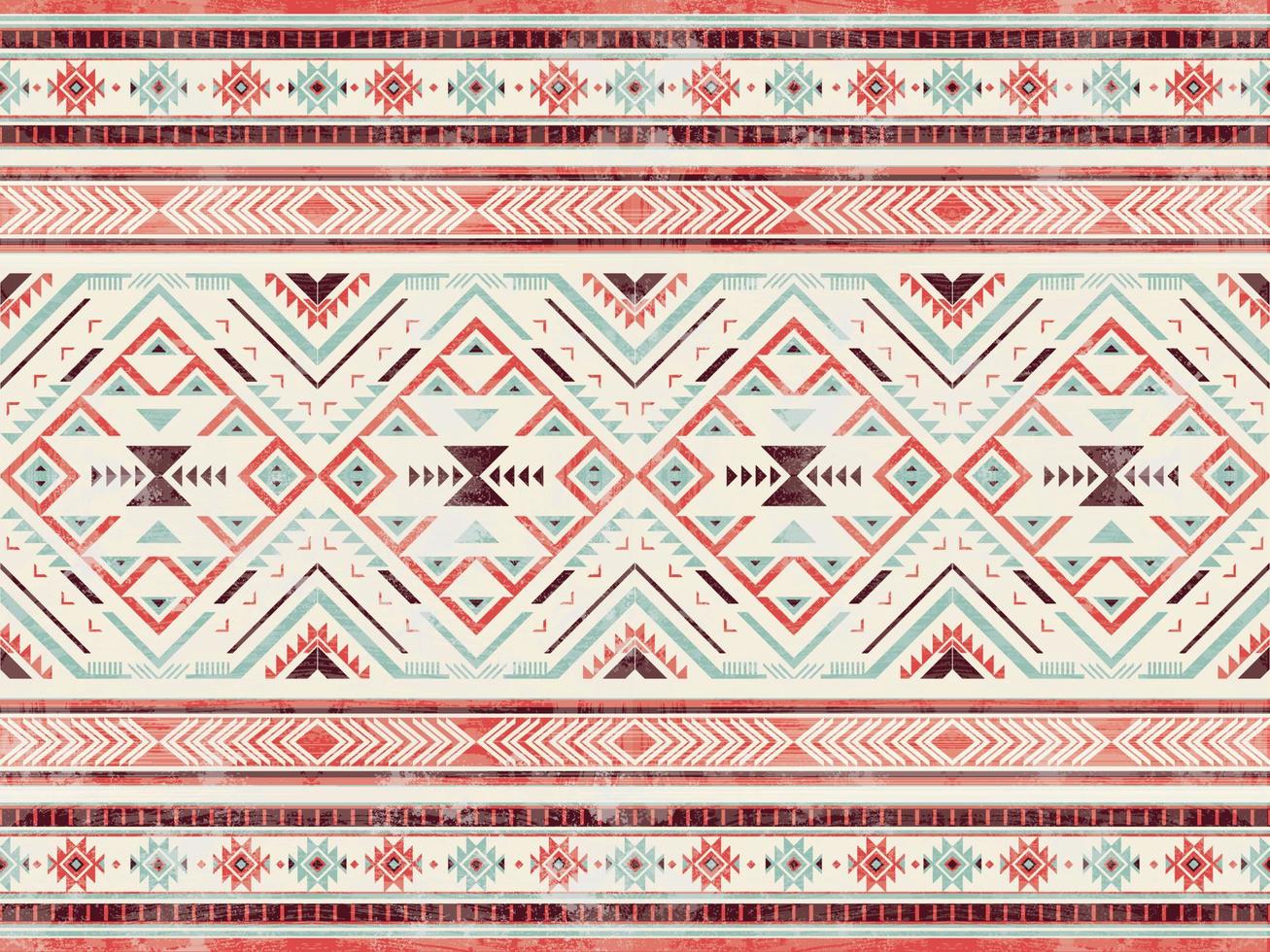 Native american pattern indian ornament pattern geometric ethnic textile texture tribal aztec pattern navajo mexican fabric seamless Vector decoration