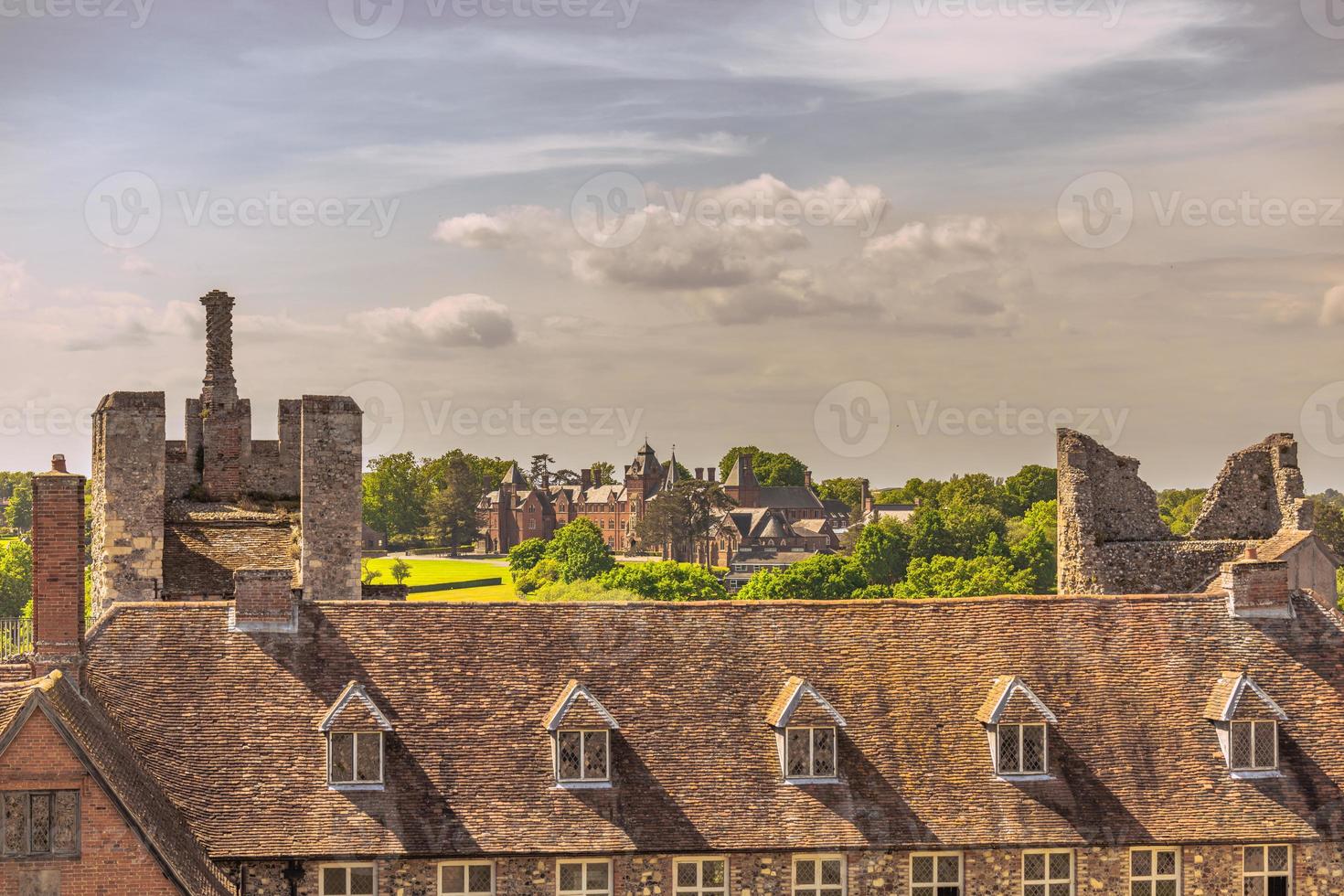Medieval Castle of Framlingham, England. photo