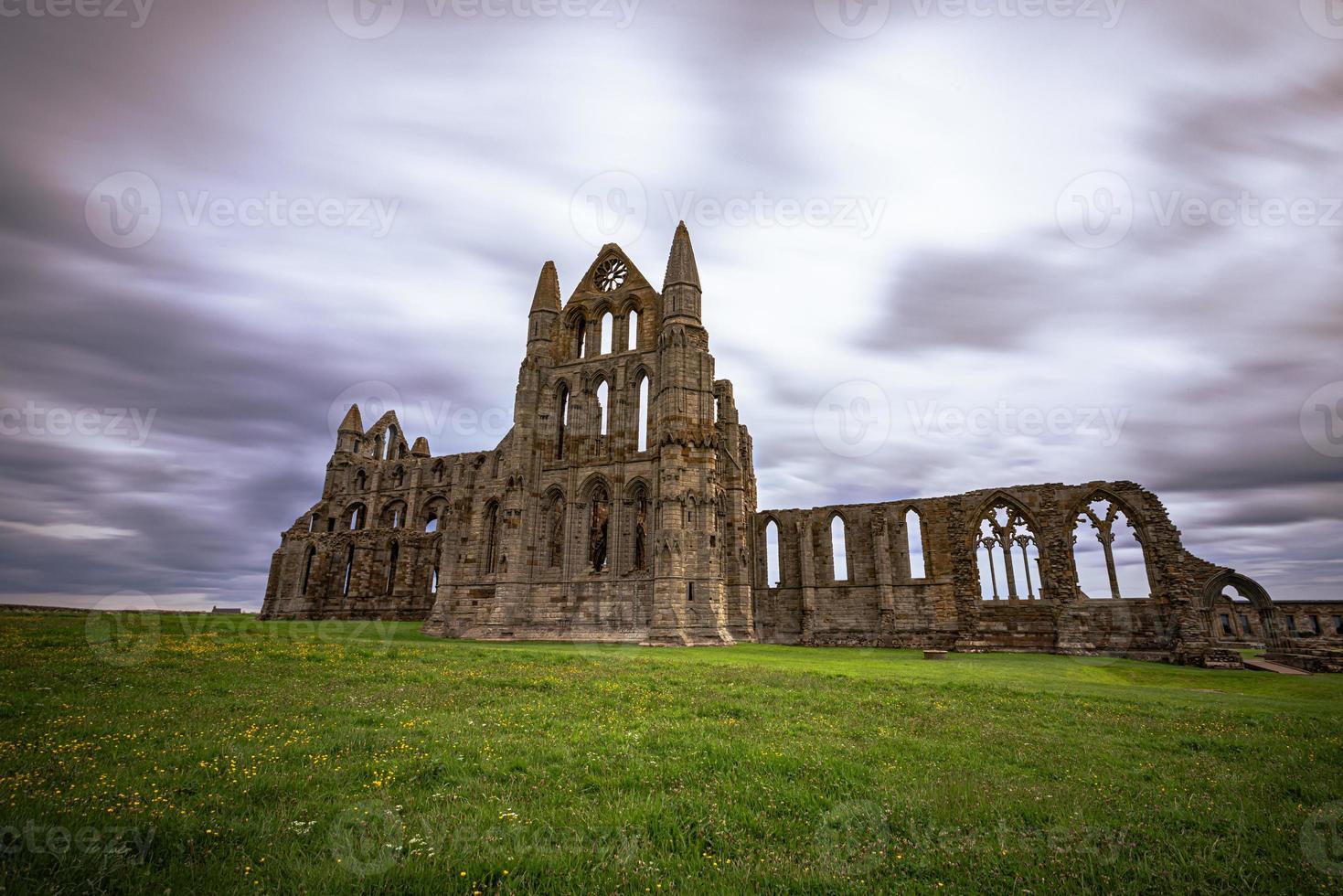 Gothic Abbey of Whitby, England. photo