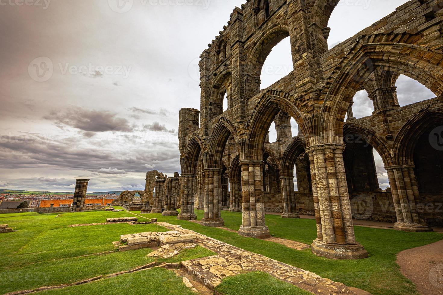 Gothic Abbey of Whitby, England. photo