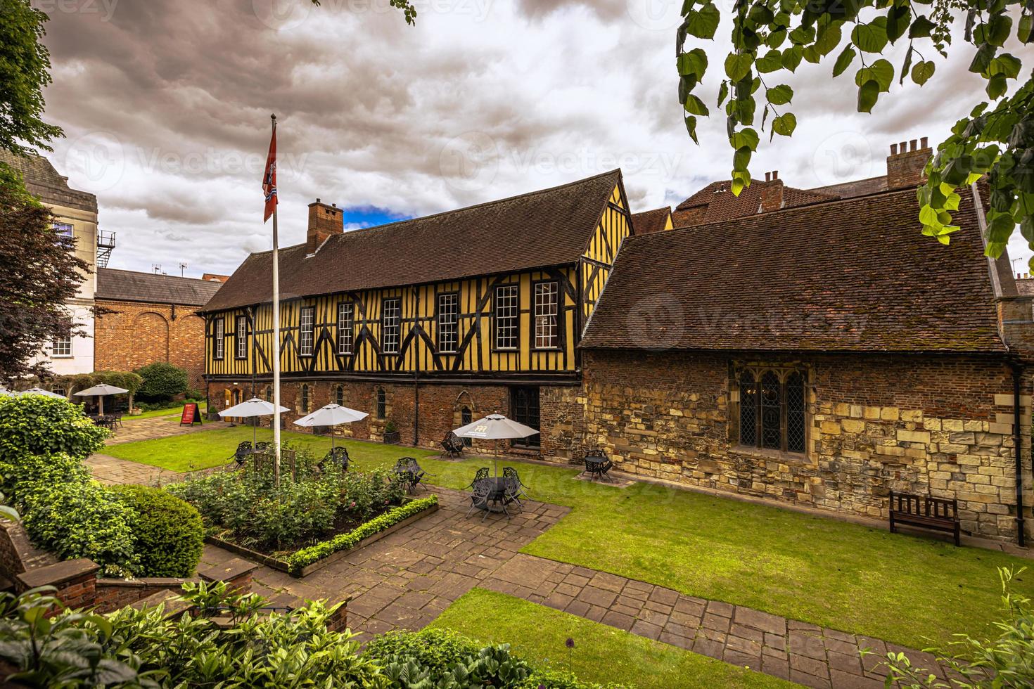 Medieval old town of York in Yorkshire, England. photo