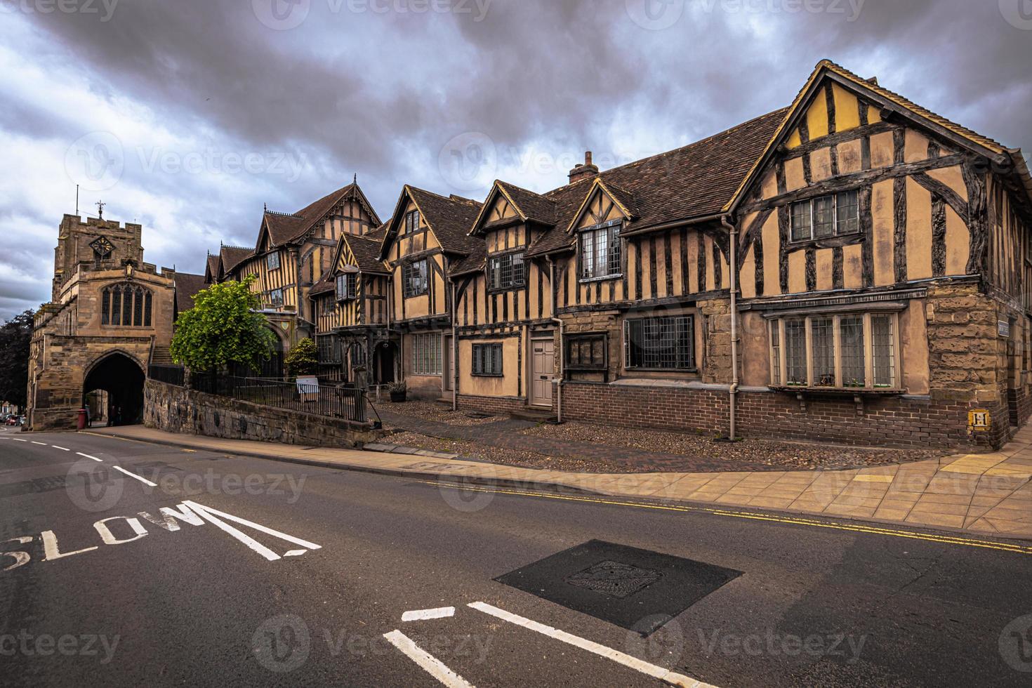 ciudad medieval de warwick, inglaterra. foto