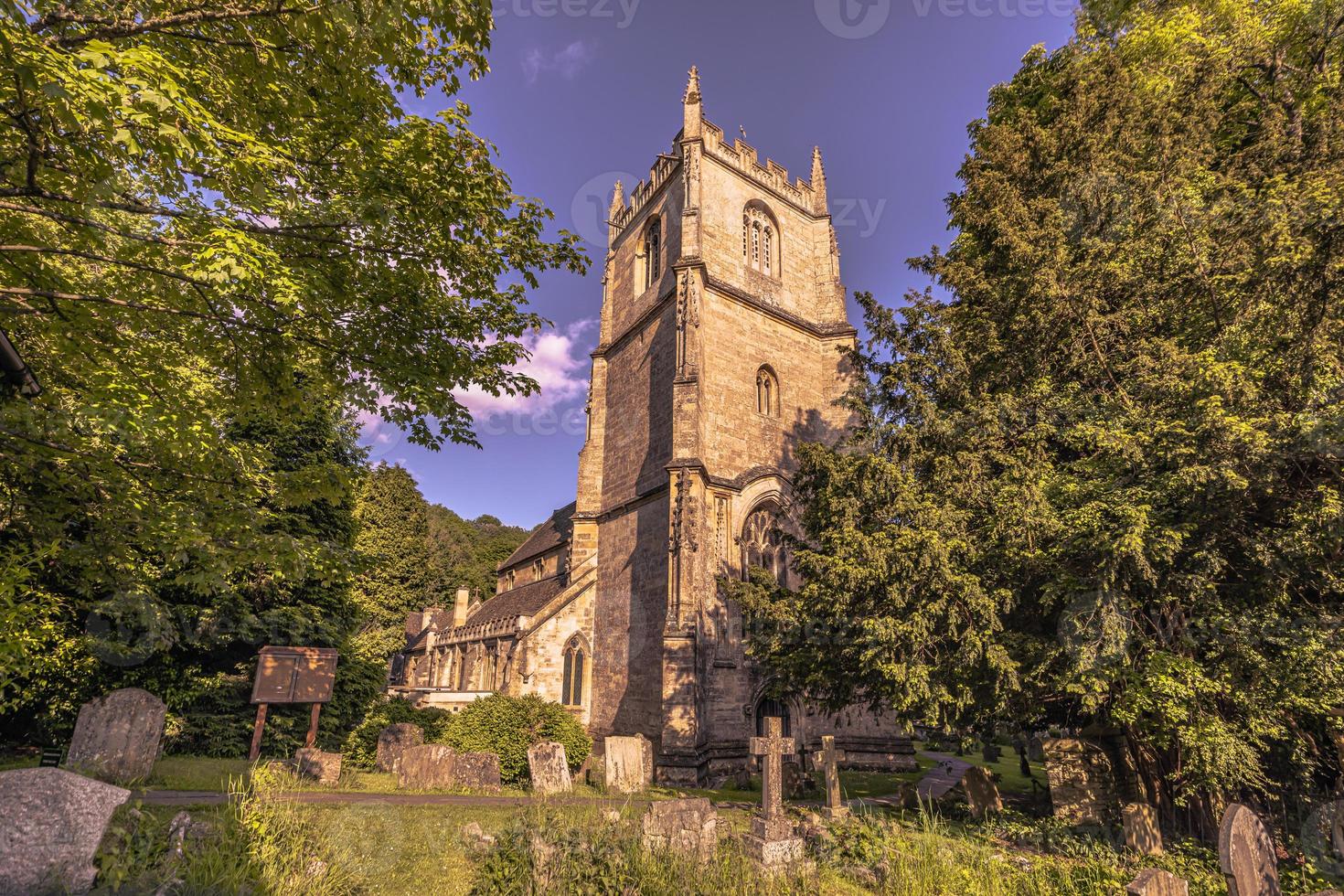 Old Cotswolds town of Castle Combe, England. photo