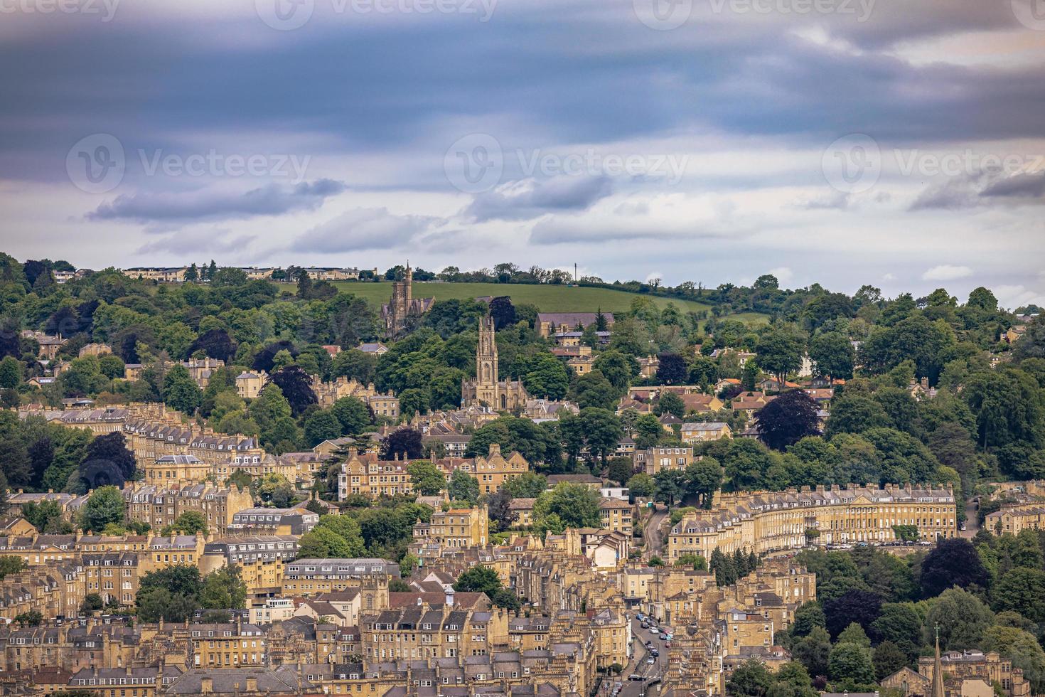 la antigua ciudad romana de bath, inglaterra. foto