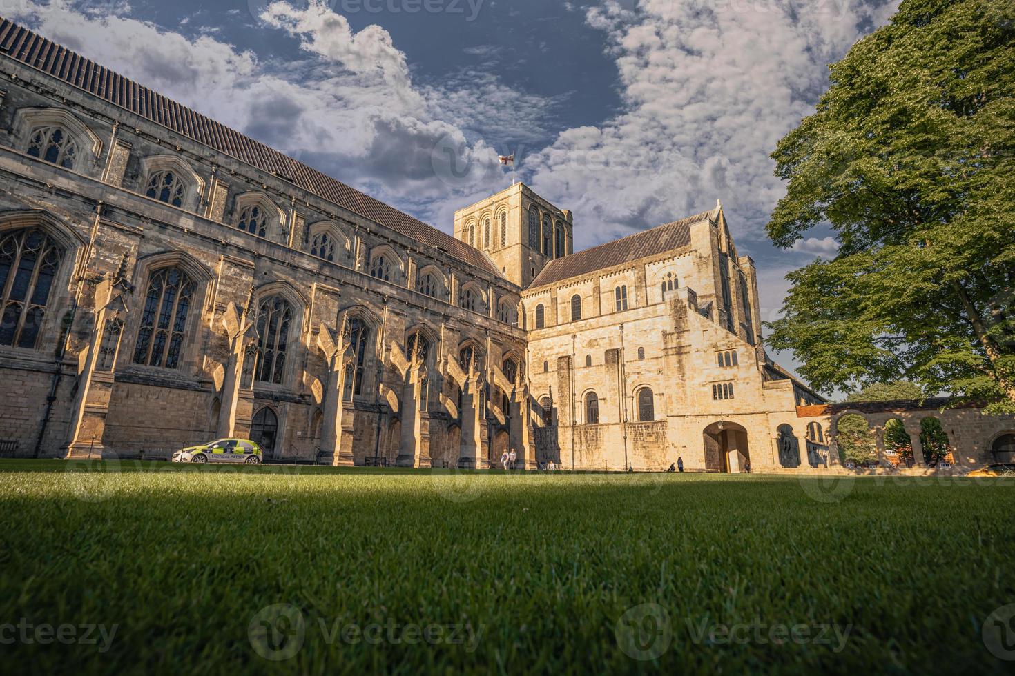 Majestic Cathedral of the medieval town of Winchester in Wessex, England. photo