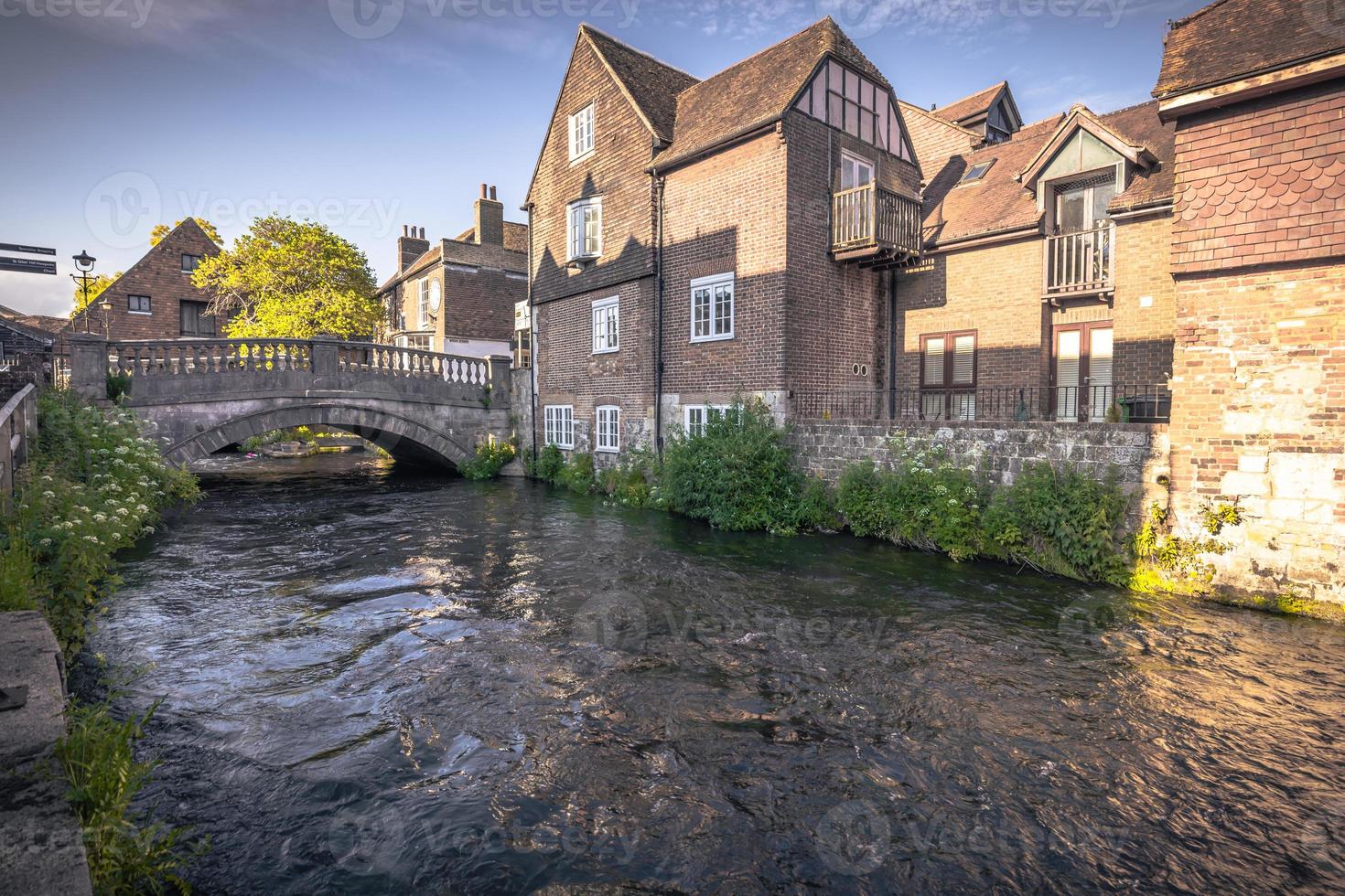 The medieval town of Winchester in Wessex, England. photo