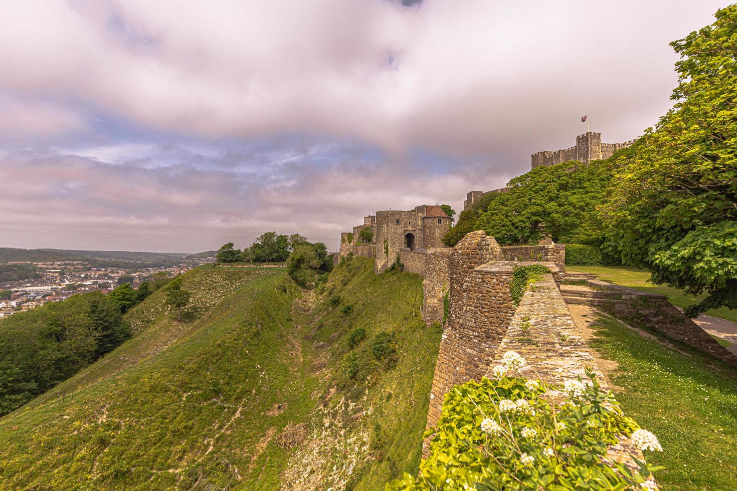 The mighty castle of Dover in Kent, England. photo