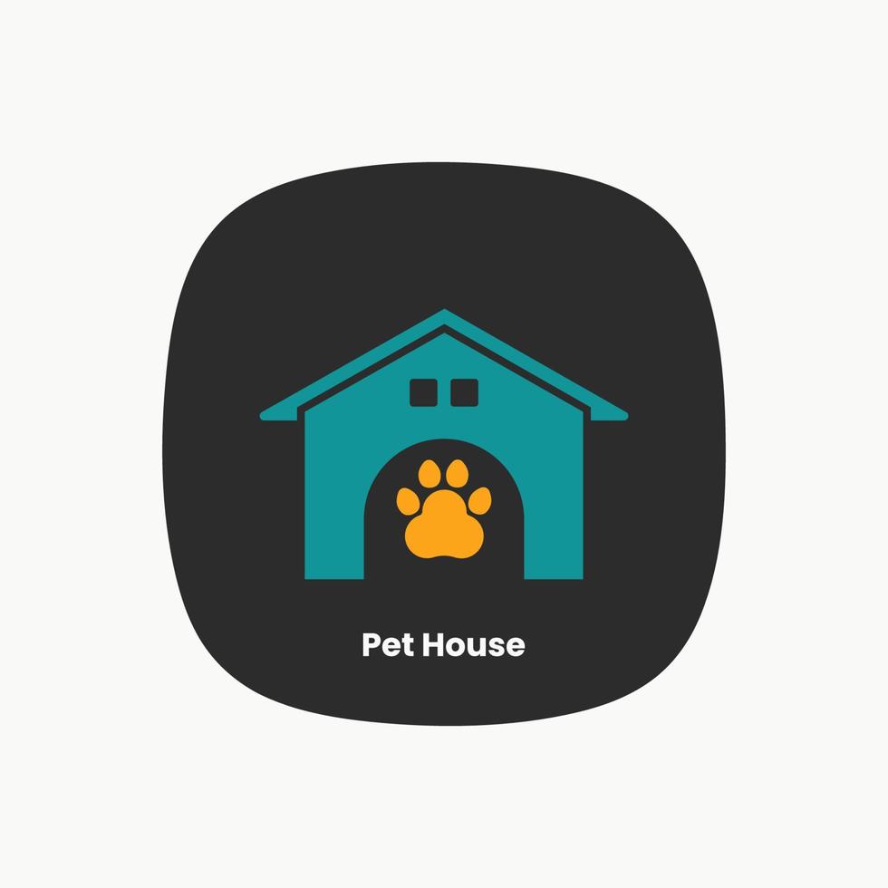 Pet house icon graphic design vector illustration