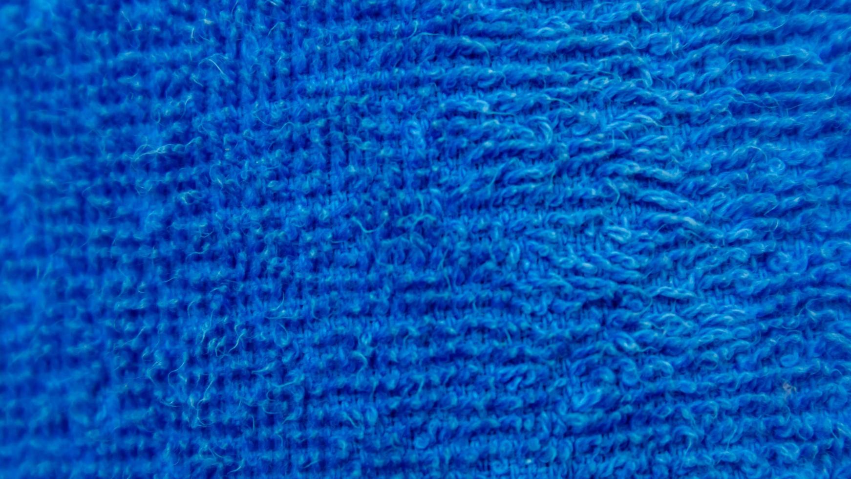 Blue towel texture as a background photo