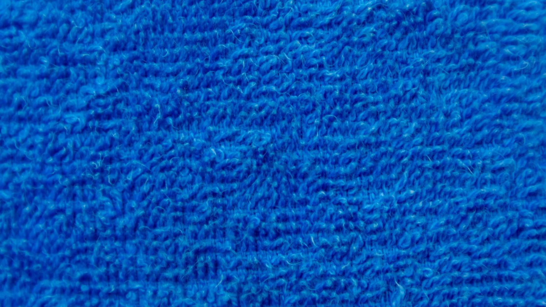 Blue towel texture as a background photo
